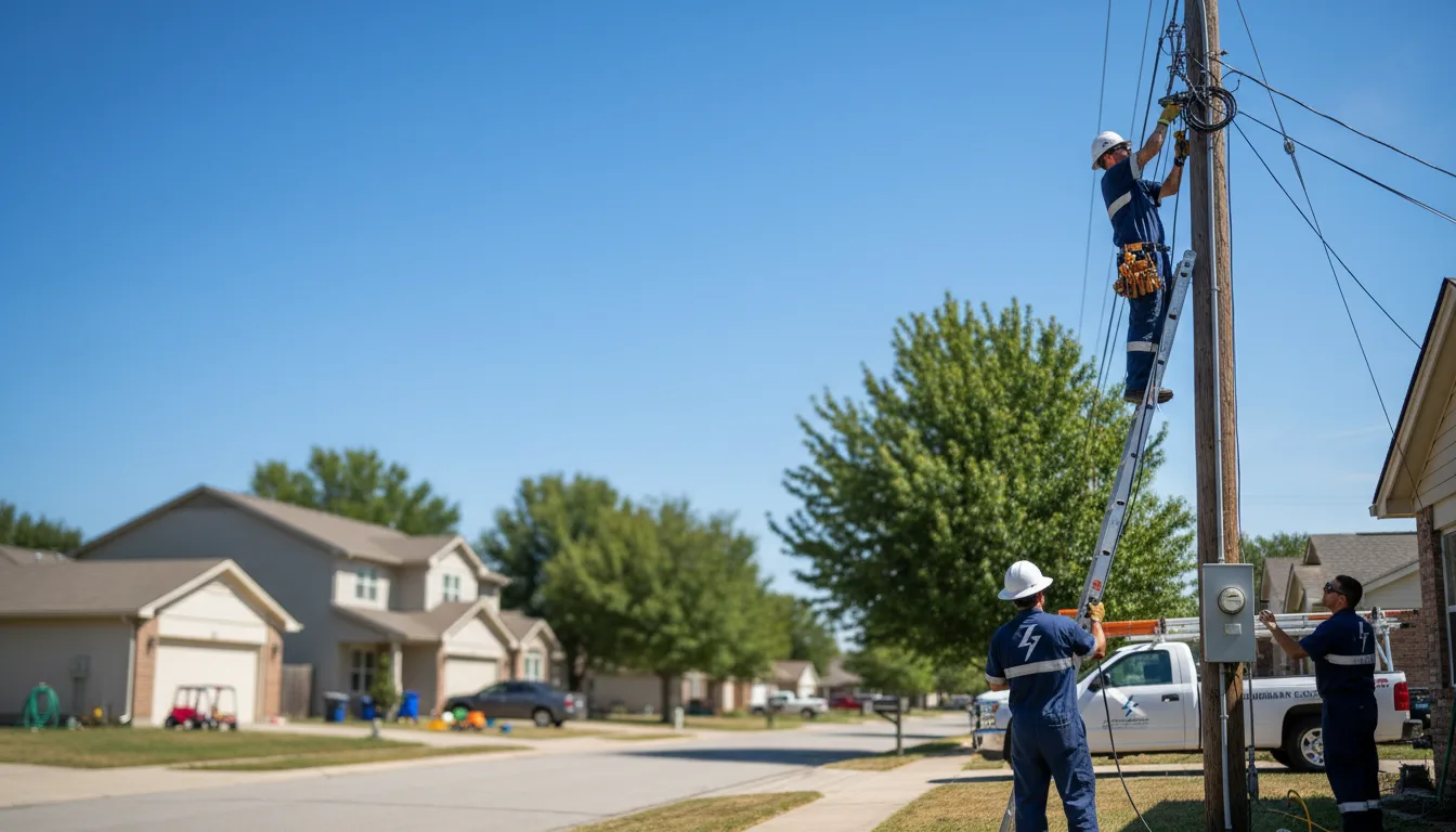 Residential electrician providing installation services in Channing, TX